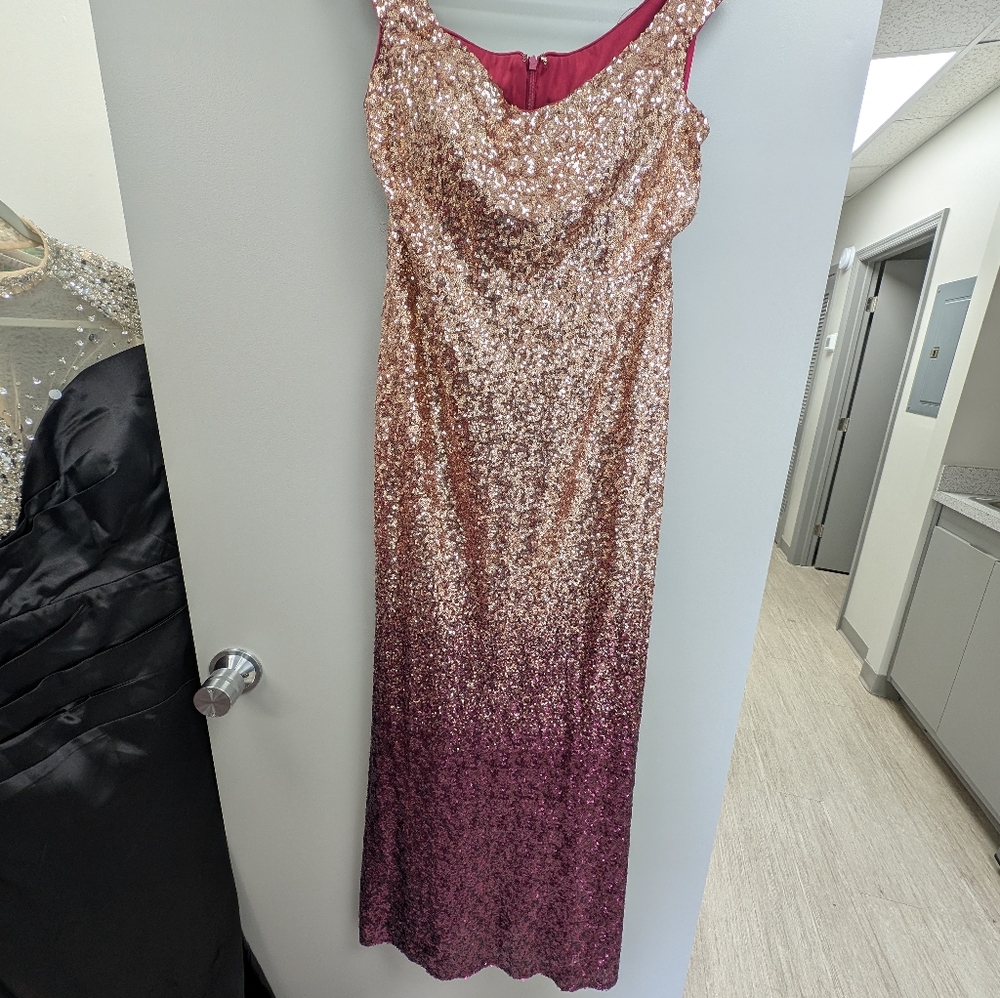 Elegant Sequin Ombre Dress